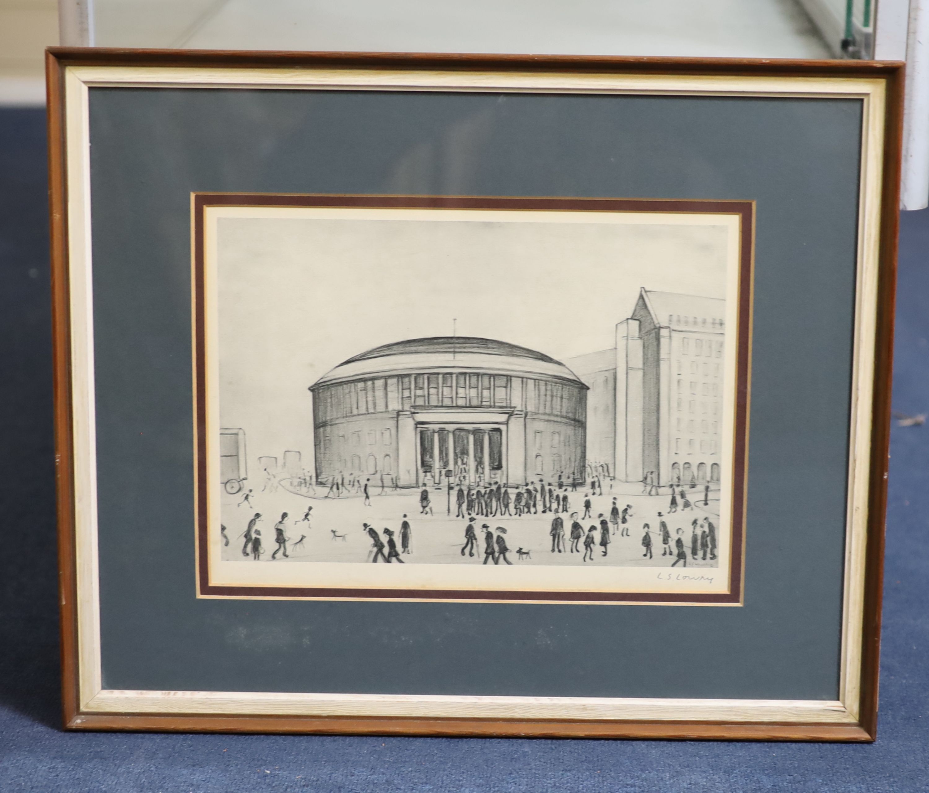 Laurence Stephen Lowry (1887-1976), The Reference Library, 24 x 35cm.